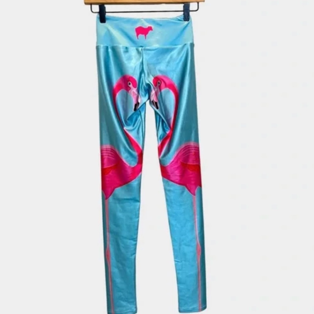 GOLDSHEEP Peekaboo Flamingo Leggings - NWT!